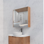Solid timber flute mirror cabinet 750 Solid timber flute mirror cabinet 750